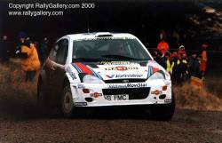 Carlos Sainz in the 2000 Network Q Rally of Great Britain. Picture by Mark Sims.
