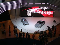 The incredible Mercedes-Benz show stand at the 2003 Frankfurt Motor Show. Image by Adam Jefferson.