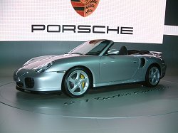 The Porsche stand at the 2003 Frankfurt Motor Show. Image by Shane O' Donoghue.