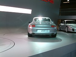 The Porsche stand at the 2003 Frankfurt Motor Show. Image by Shane O' Donoghue.