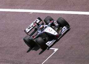 McLaren's dominance in qualifying was not quite as conclusive as it has been - although Hakkinen still managed pole