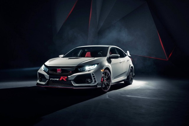 Honda's Civic Type R gets 320hp. Image by Honda.