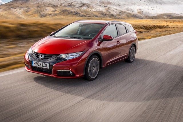 Honda Civic Tourer priced up. Image by Honda.