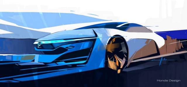 Fuel cell concept coming to LA. Image by Honda.