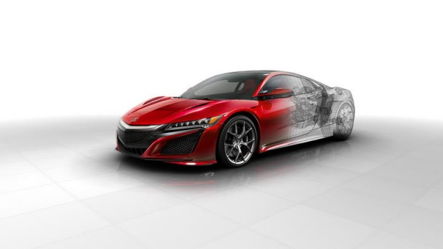 Under the skin of the Honda NSX. Image by Honda.