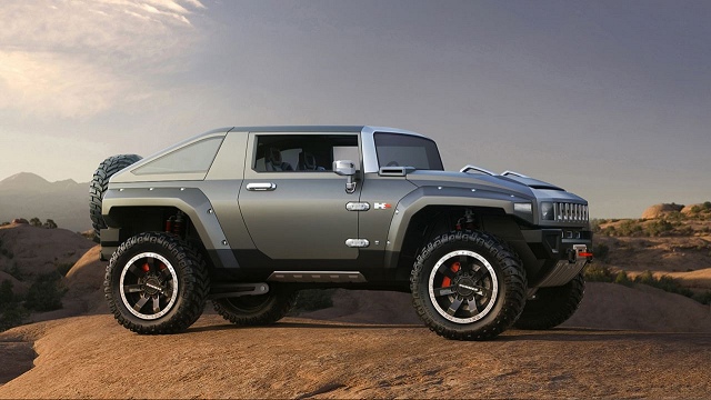 A look at the cool Hummer HX concept. Image by Hummer.