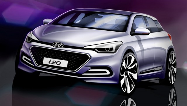 Hyundai's i20 breaks cover. Image by Hyundai.