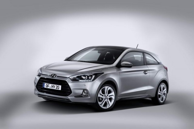 Rakish i20 Coup boosts Hyundai line-up. Image by Hyundai.