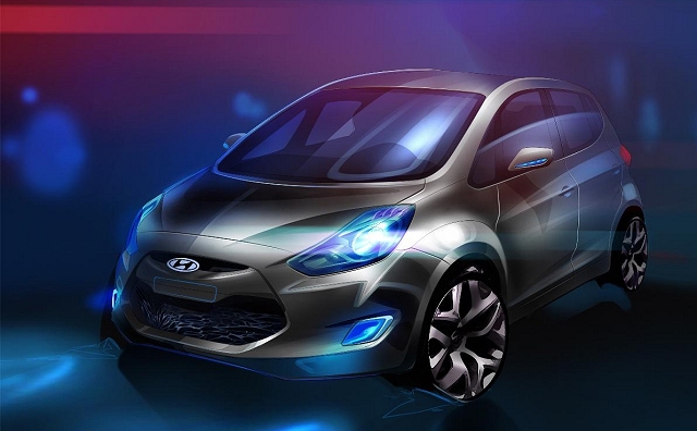 Paris debut for Hyundai ix20 'crossover'. Image by Hyundai.