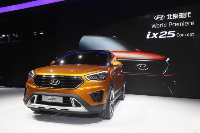 Hyundai ix25 compact SUV gets China debut. Image by Hyundai.