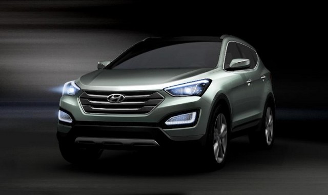 New Santa Fe previewed. Image by Hyundai.