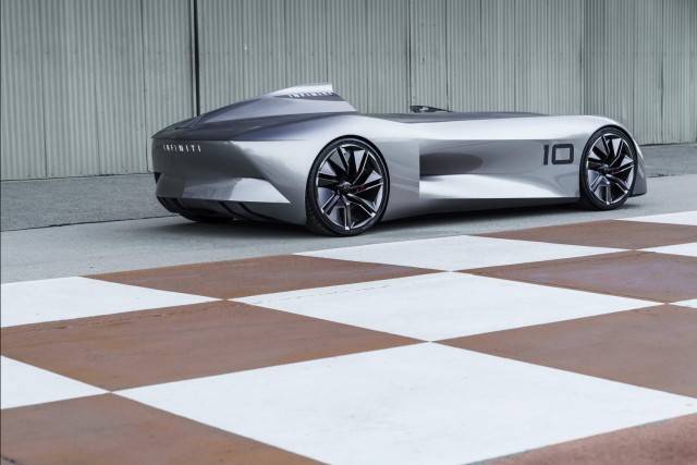 Infiniti reveals Prototype 10 single-seat EV. Image by Infiniti.