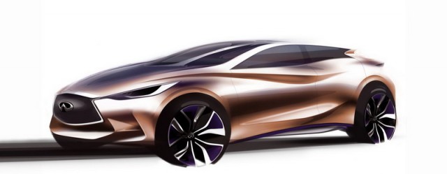 Compact Infiniti concept previewed. Image by Infiniti.