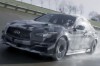 F1 champ puts hot Q50 through paces. Image by Infiniti.