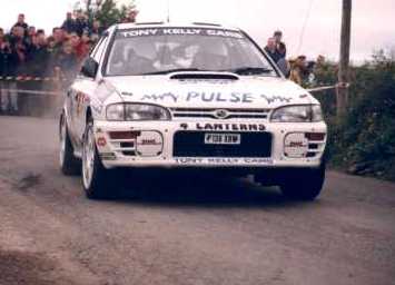 James Cullen, co-driven by Ellen Morgan won the 1999 Shell Donegal International Rally