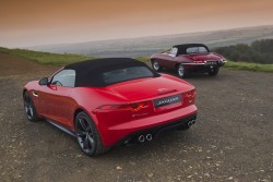 2013 Jaguar F-Type vs. E-Type. Image by Antony Fraser.