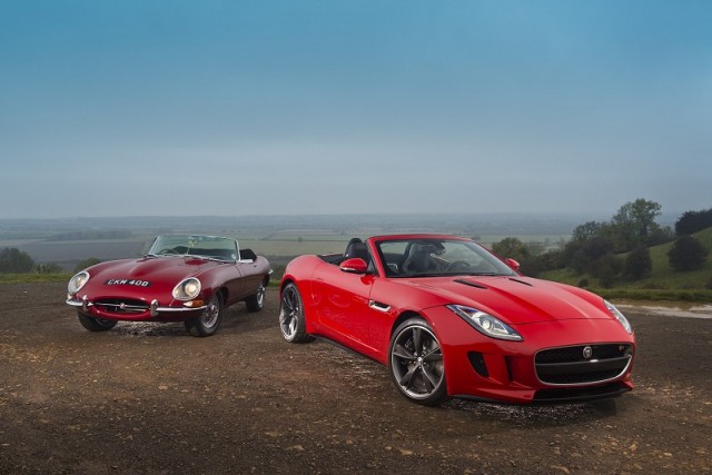 Gallery: Jaguar F-Type meets its granddad. Image by Antony Fraser.