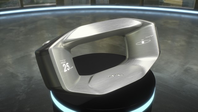 The Jaguar of the future? It’s Sayer, a talking steering wheel. Image by Jaguar.