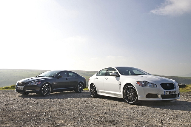 Menacing black pack for Jaguar XF. Image by Jaguar.