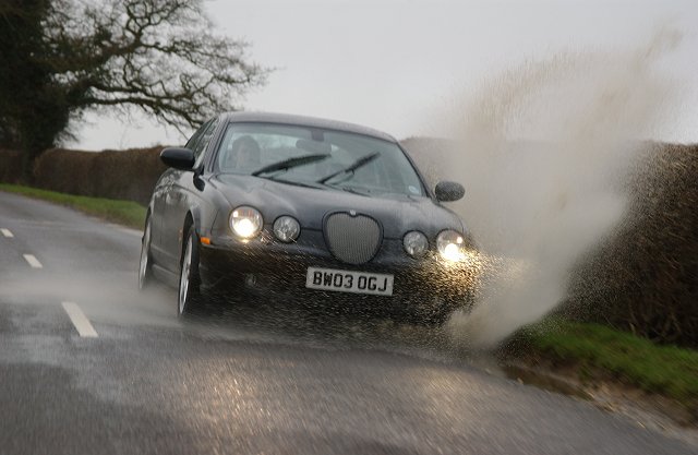 The ideal getaway car - a Jaguar S-type R. Image by Colin Courtney.