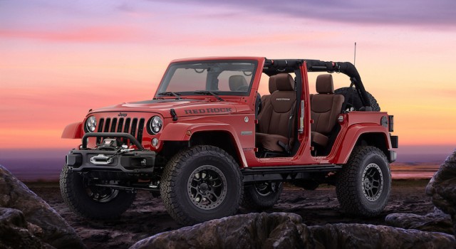 Jeep makes extreme Red Rock Wrangler. Image by Jeep.