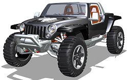 2005 Jeep Hurricane concept. Image by Jeep.
