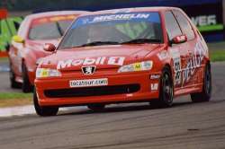 Moen wins in the highly competitive Peugeot 306 GTi. Picture by Kelvin Fagan.