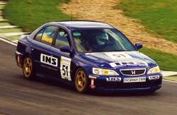 Jim Edwards in the Honda Accord - Edwards is the current Clio Cup Champion and has moved up into touring cars production class. Picture by Kelvin Fagan.