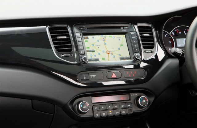 Satnav for Kia Carens. Image by Kia.