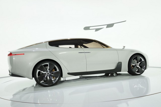 Sexy: Kia's rear-drive GT concept. Image by Newspress.