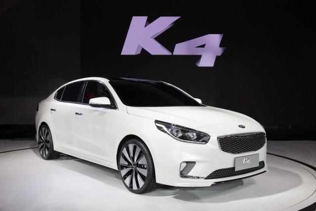 Kia's K4 on show in Beijing. Image by Kia.