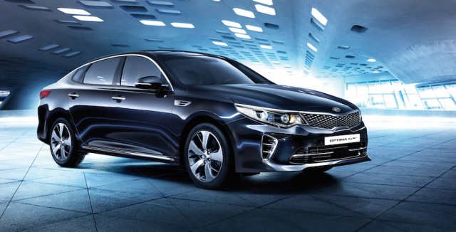 Kia's 245hp Optima GT revealed. Image by Kia.