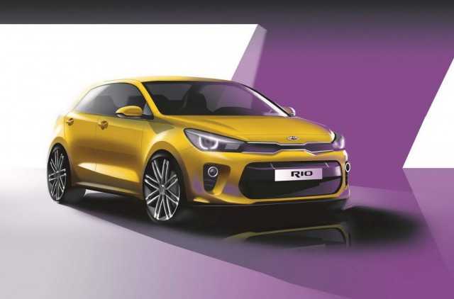 Kia Rio MkIV revealed ahead of Paris. Image by Kia.