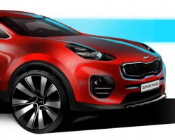 2015 Kia Sportage designer sketches. Image by Kia.