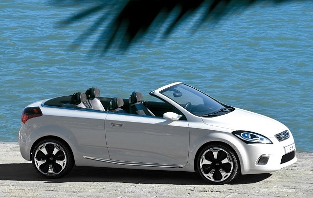 Kia ex_ceeds expectations with a new cabrio. Image by Kia.