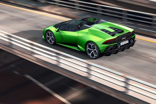 Lamborghini evolves Huracan Evo into Spyder model. Image by Lamborghini.