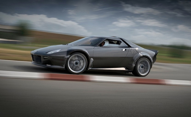 Lancia's iconic Stratos recreated by fan. Image by www.italiaspeed.com.