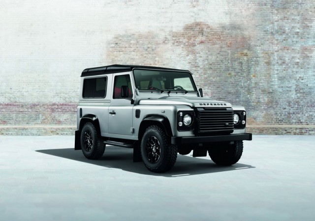 Silver and black Defenders. Image by Land Rover.