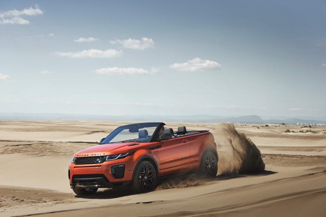 Range Rover opens Evoque for Convertible. Image by Land Rover.
