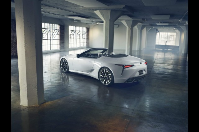 Lexus all-but confirms LC Convertible. Image by Lexus.