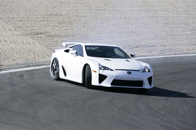 First drive: 2011 Lexus LFA supercar. Image by Lexus.