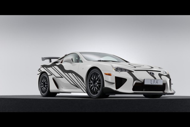 Lexus unveils LFA art car. Image by Lexus.