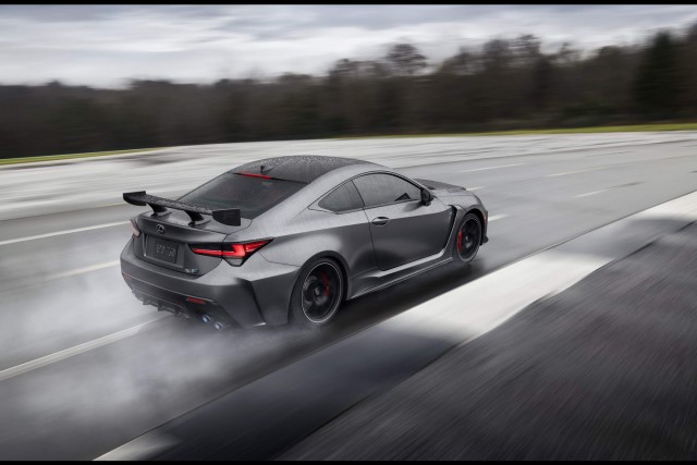 Lexus RC F Track Edition inbound. Image by Lexus.