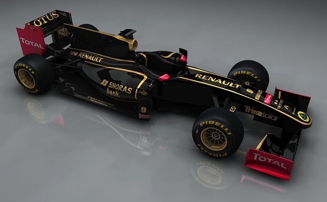 Lotus F1 goes back to black (and gold). Image by Lotus.