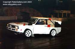 Stig Blomqvist in the Audi Quattro Sport. Picture by Mark Sims.