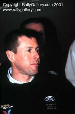 Colin McRae launched the latest Ford Focus WRC. Picture by Mark Sims.