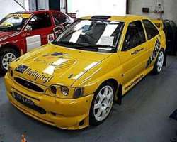 A new livery for the Mark 2 Motorsport Escort Cosworth. Picture by Mark Sims.