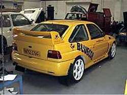 A new livery for the Mark 2 Motorsport Escort Cosworth. Picture by Mark Sims.