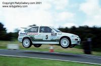Steve Hendy/Mark Milton - Escort Cosworth. Picture by Mark Sims.