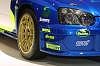 New Subaru Impreza WRC car for 2003. Photograph by Mark Sims. Click here for a larger image.